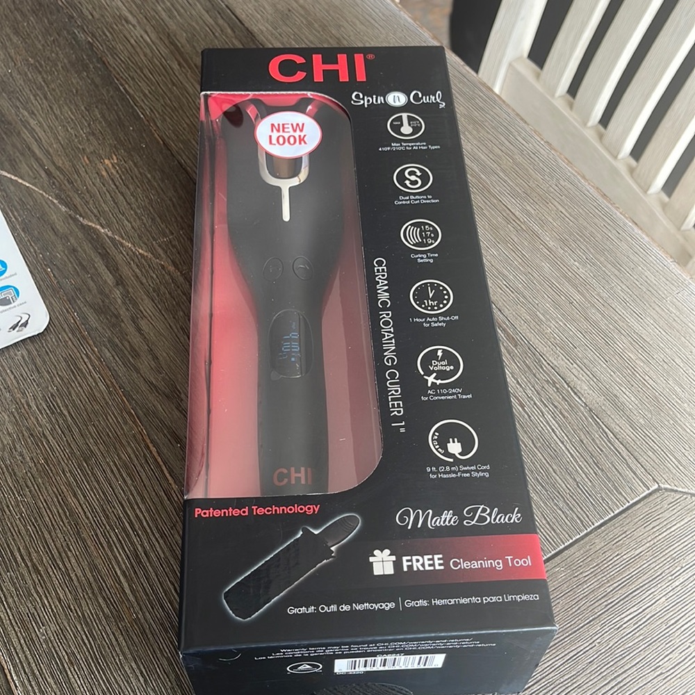 Chi spin and curl matte black